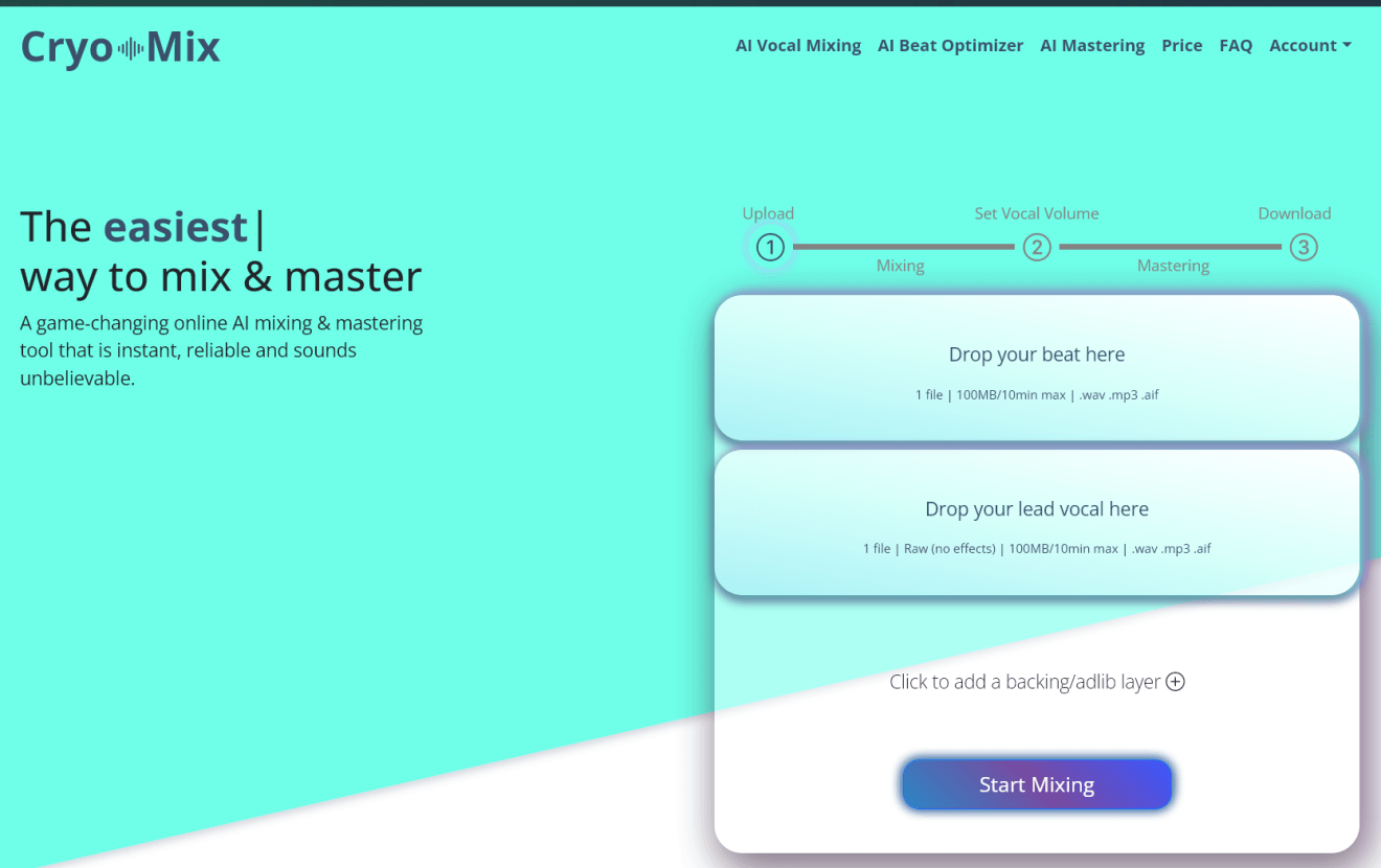 Cryo Mix Easy With AI