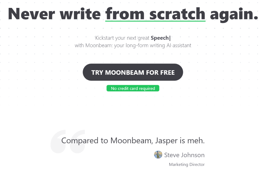 Moonbeam AI Writer - Easy With AI