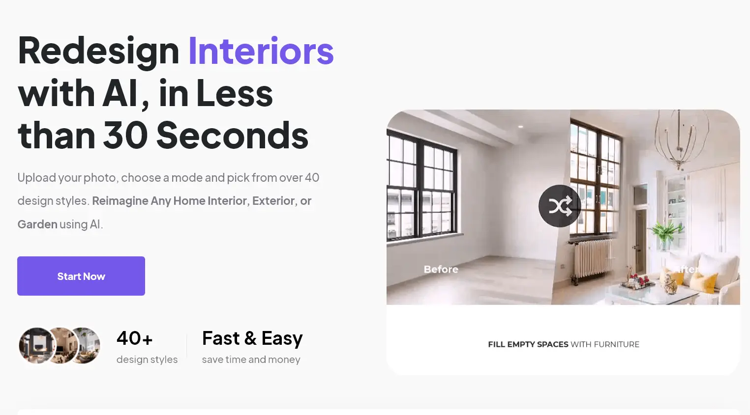 HomeDesignsAI - AI Interior Design - Easy With AI