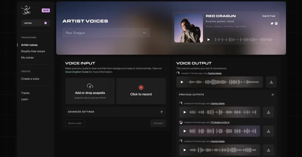 Voicify - AI Voice Generator App UI Kit