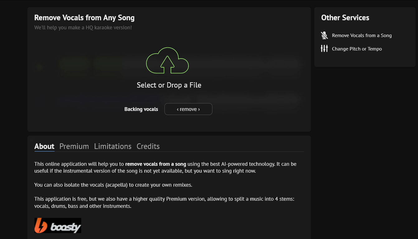 X Minus AI Vocal Remover Easy With AI