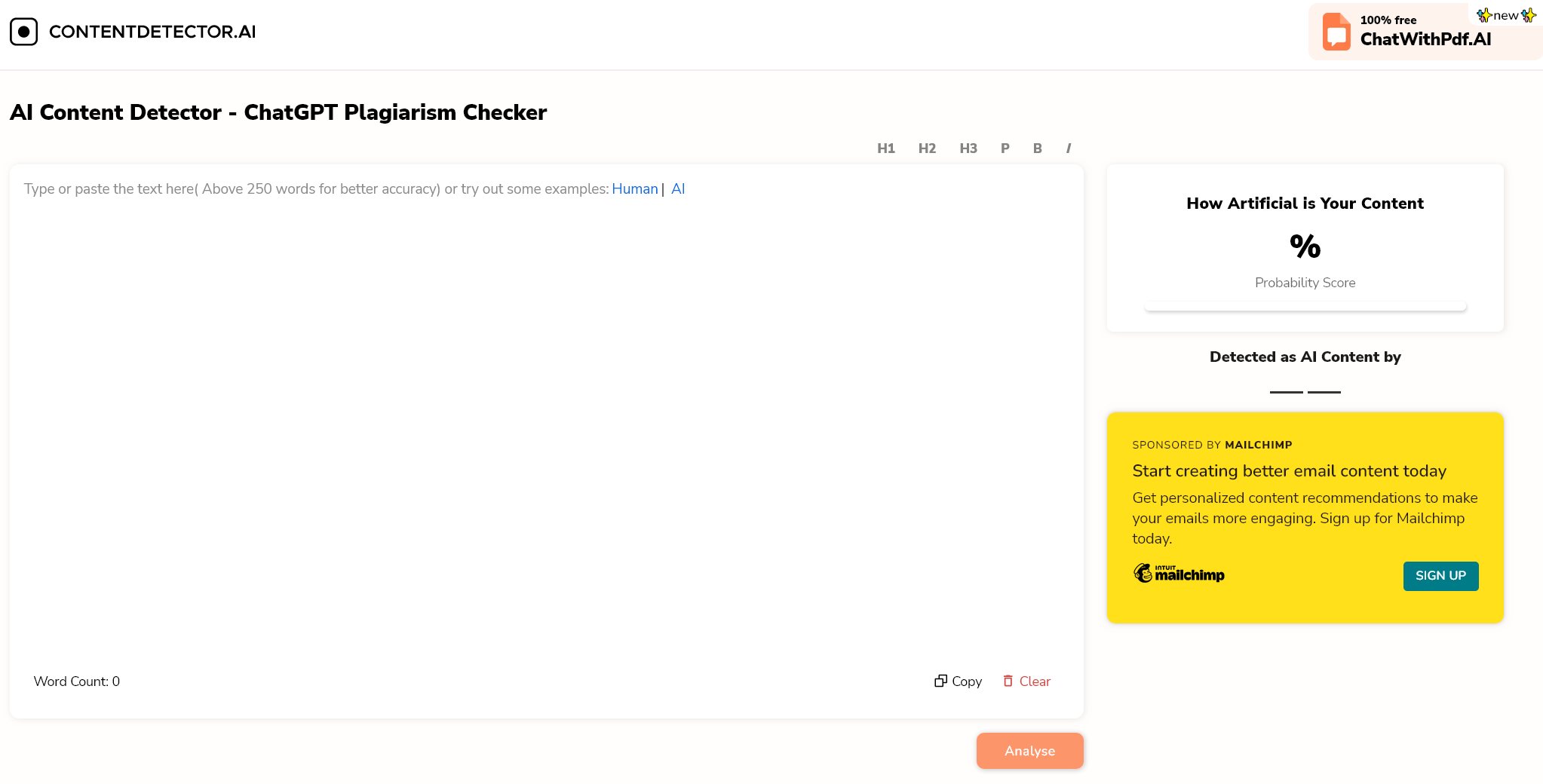 ContentDetector.AI - Easy With AI