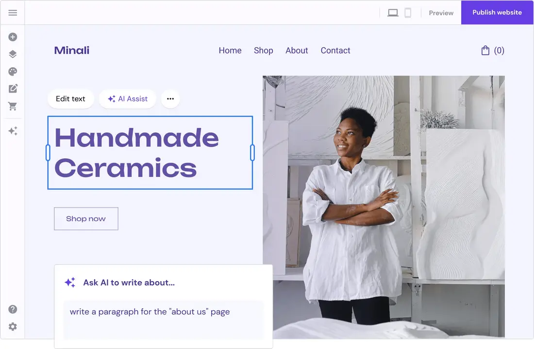 Hostinger AI Website Builder Easy With AI