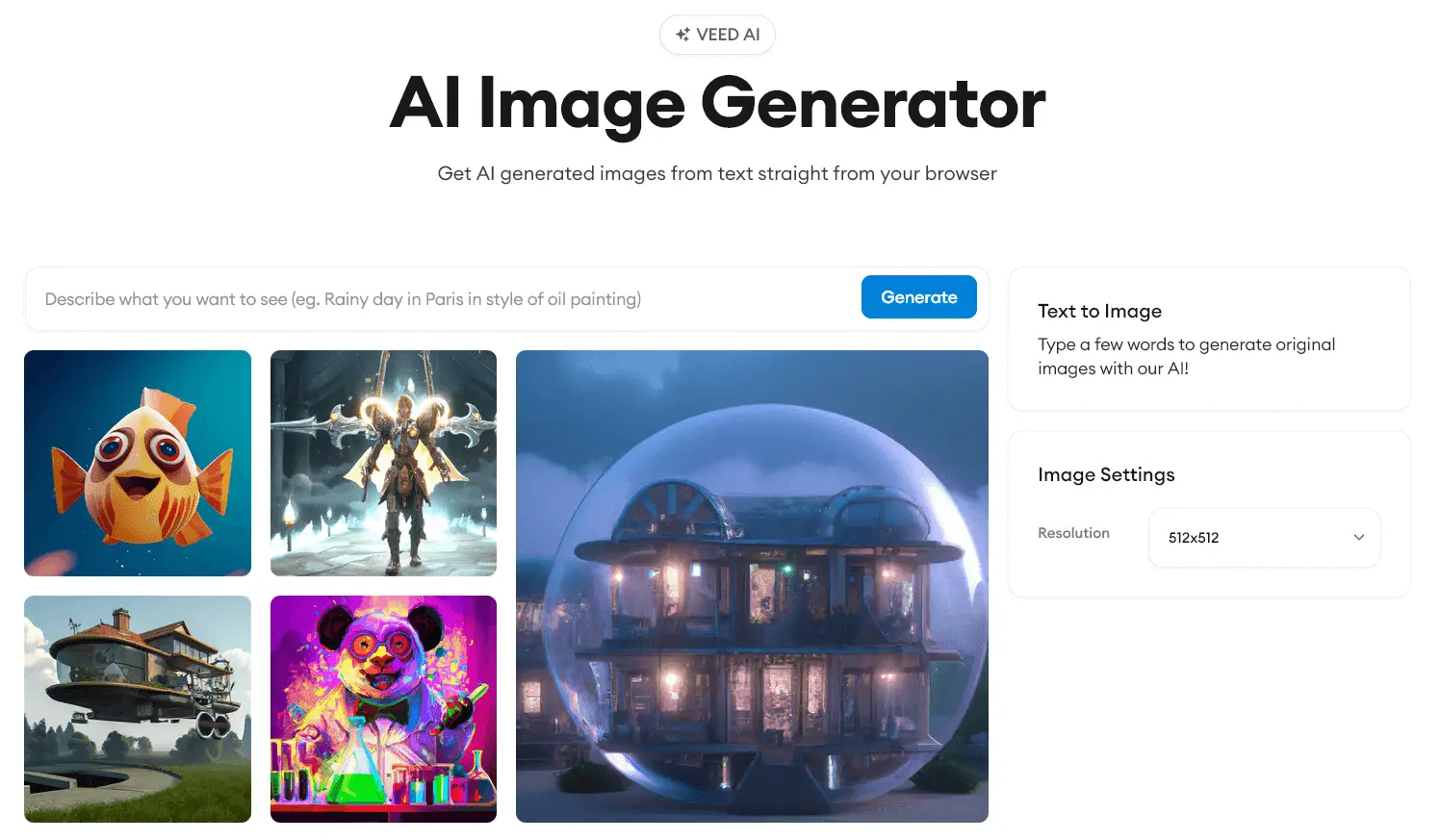 VEED AI Image Generator - Easy With AI