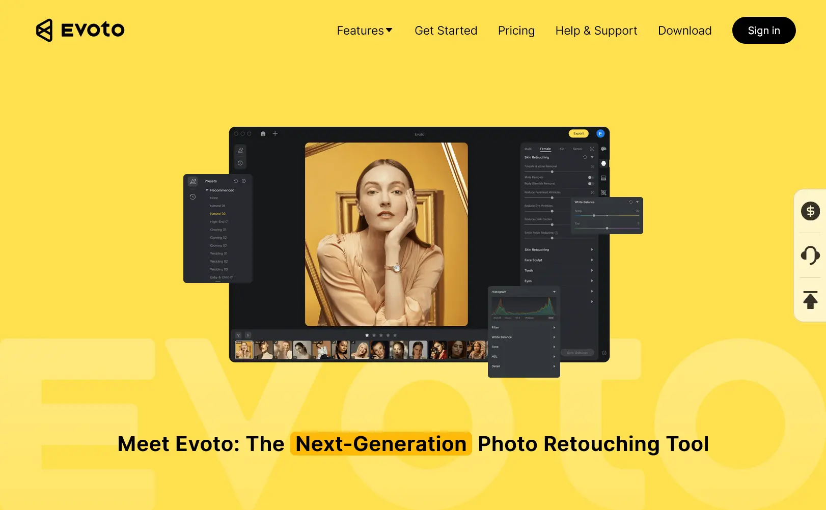 Evoto ai photo retouching easy with ai