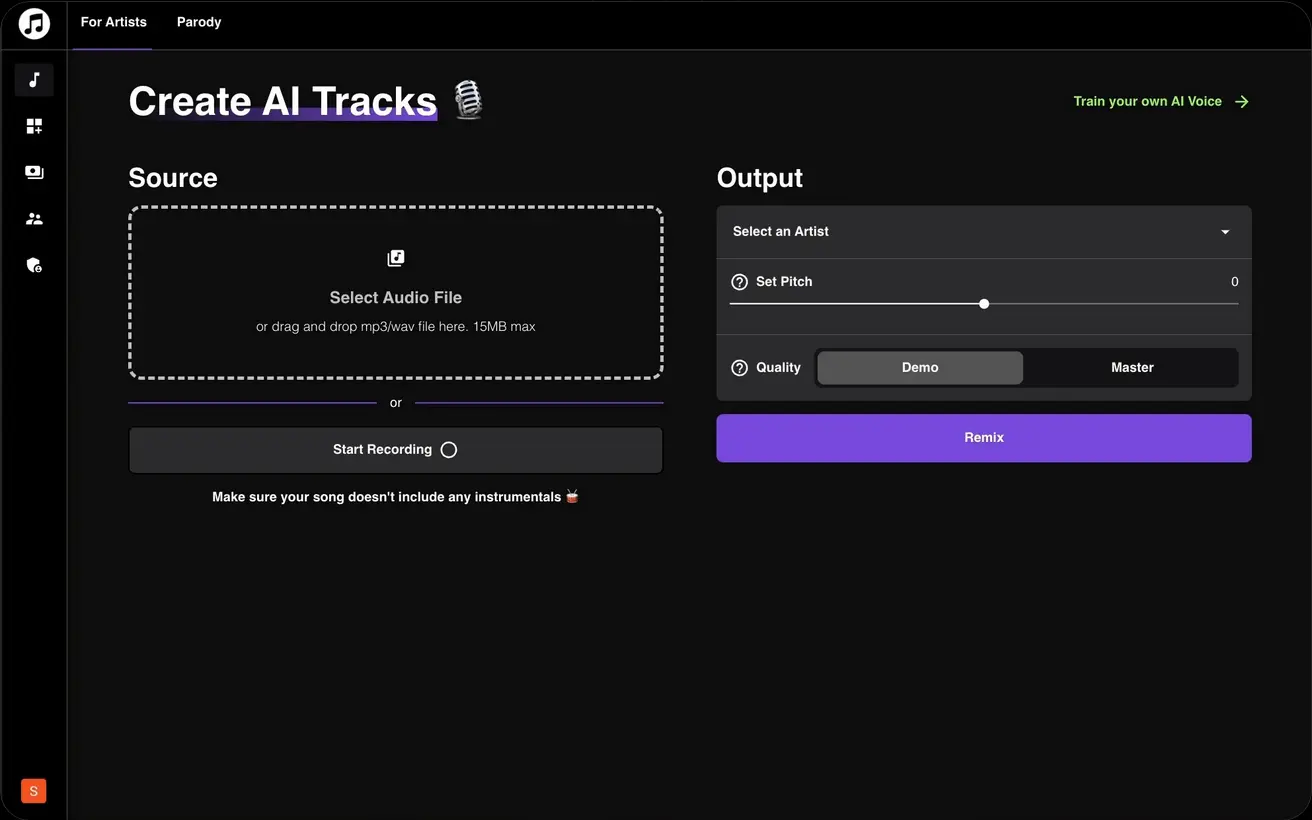 Musicfy - Easy With AI