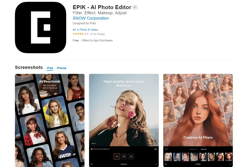 epik ai photo editor