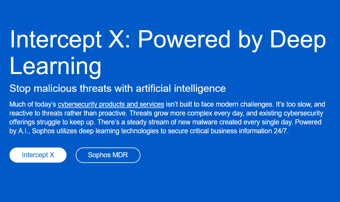 Sophos Intercept X - Easy With AI