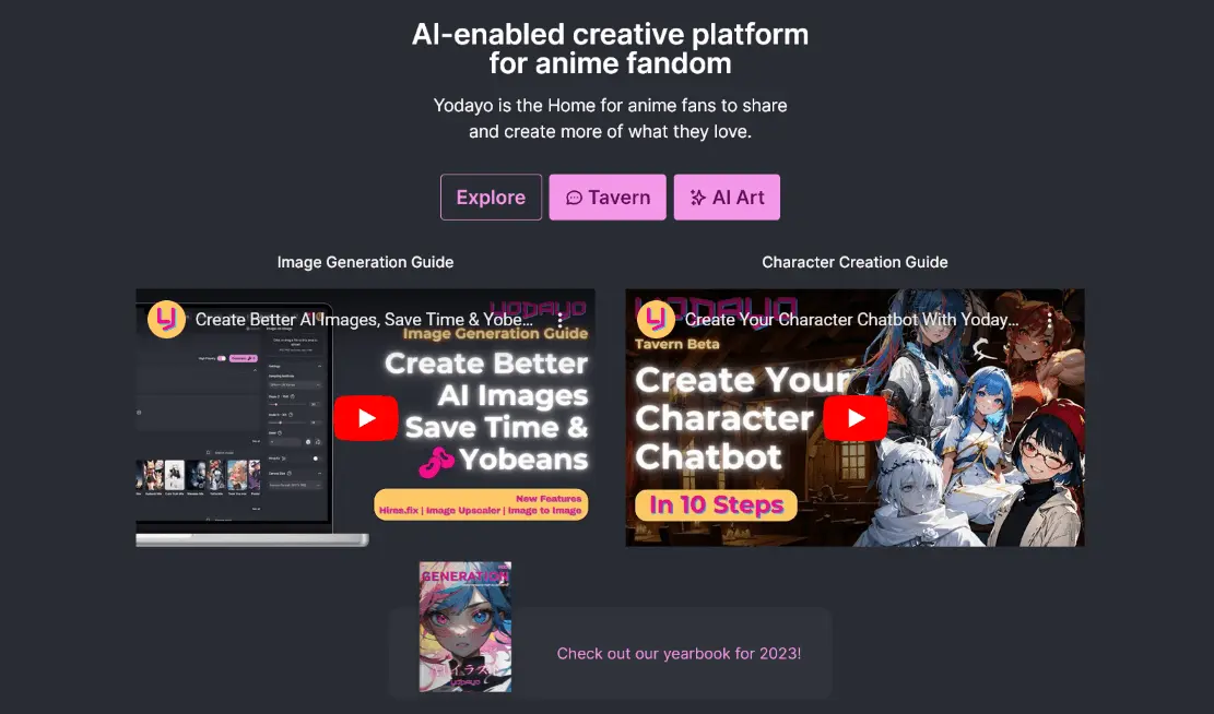 Yodayo - Ai Anime Art & Character Chat - Easy With Ai