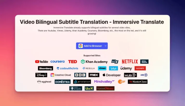 Feature image of Immersive Translate | ToolJunction