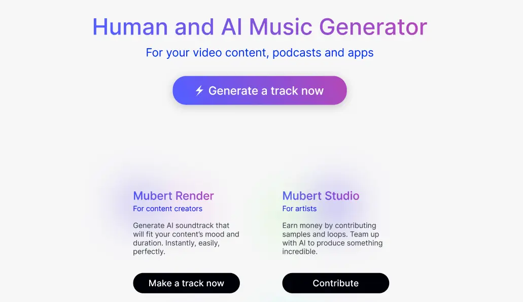 Mubert - Easy With AI